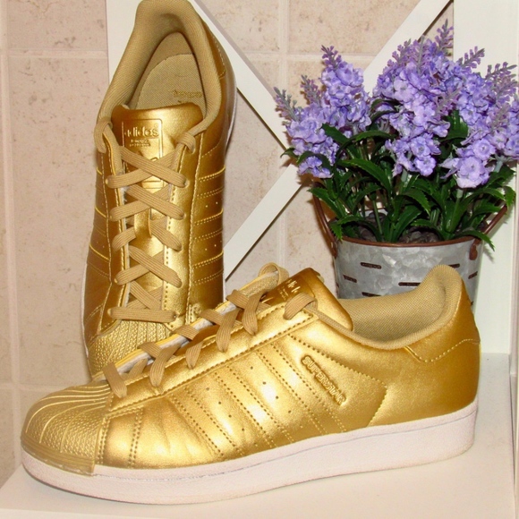 adidas Shoes - Adidas Superstar Limited Edition Gold Sneakers